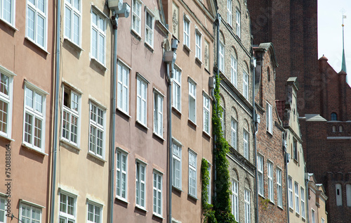 Gdansk Old Town Historic Residential Houses
