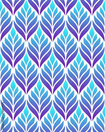 Beautiful blue violet seamless pattern