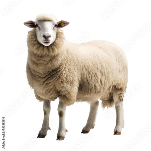Sheep isolated on transparent background