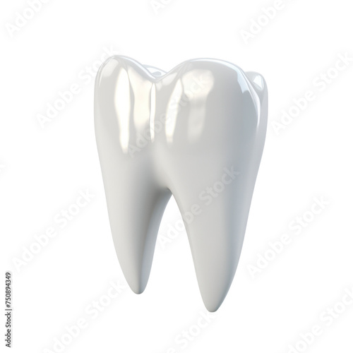 Tooth isolated on transparent background