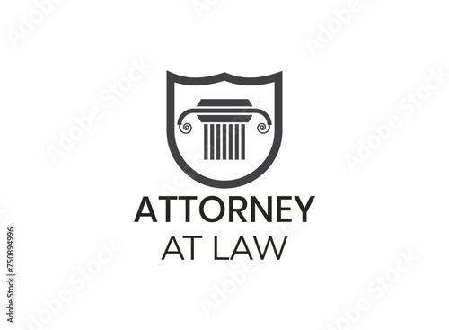 creative law office logo design template
