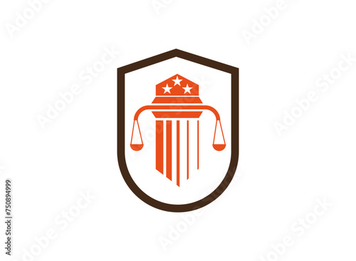 creative law office logo design template