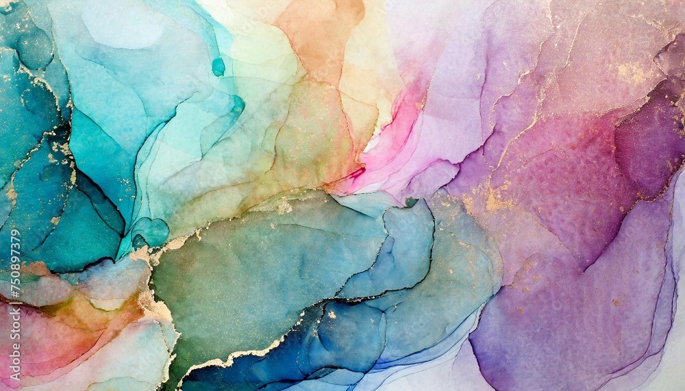 Naklejka premium Background with fluid art painting in alcohol ink technique, for invitations, posters, flyer., wall decor.