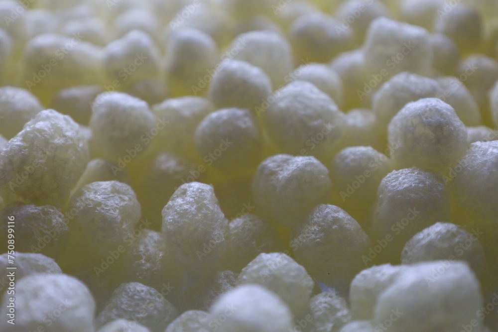 close up polystirene balls material and texture close up polystirene balls material and texture