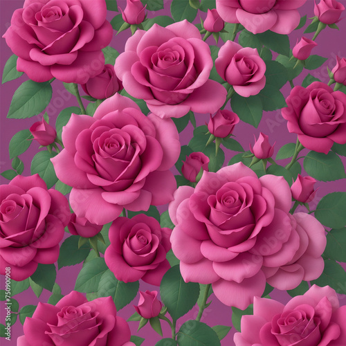 pink roses pattern background