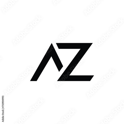 Az logo design vector image. Initial letter az logo design creative modern symbol icon monogram
