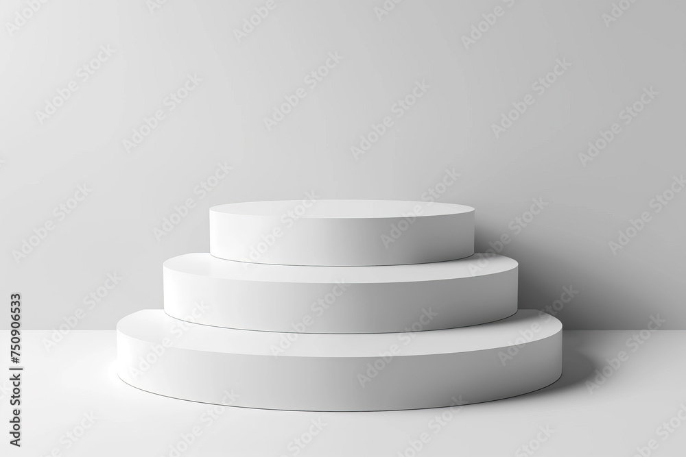 Empty platform template mockup