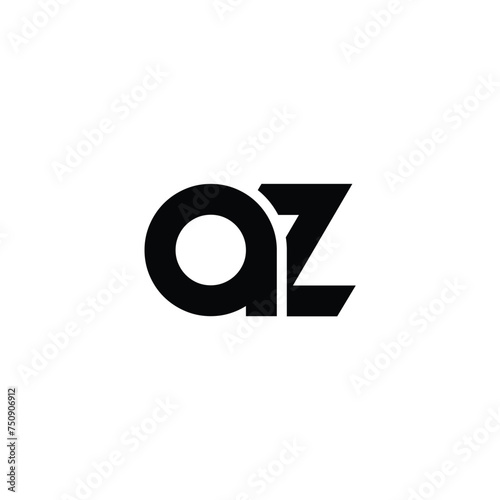 Az logo design vector image. Initial letter az logo design creative modern symbol icon monogram