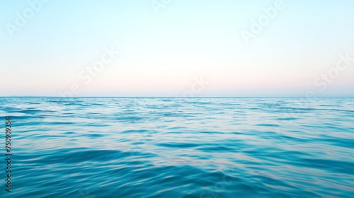 Blue sea in sunset © images and videos