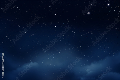a minimalist night sky with stars twinkling against a deep indigo backdrop