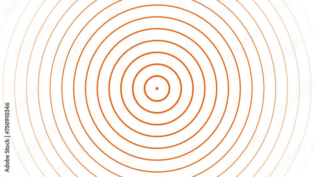 Animated radio wave brown color in white background Animated radio wave brown color in white background