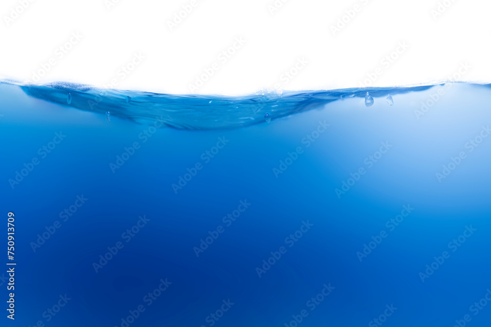 Clean water with water droplets and waves Clean water with water droplets and waves
