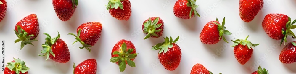 strawberries on white background. strawberries on white background.