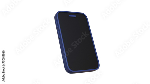 cartoon style smartphone 3d render isolated illustration