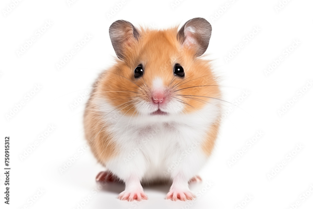 Hamster isolated on white