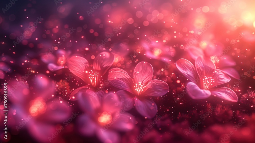 a close up of a bunch of flowers on a blurry background with a boke of light in the background. a close up of a bunch of flowers on a blurry background with a boke of light in the background.