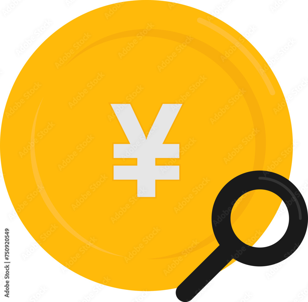 Obraz premium Searching Japan Yen Currency