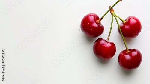cherry berry on white background. © Yahor Shylau 