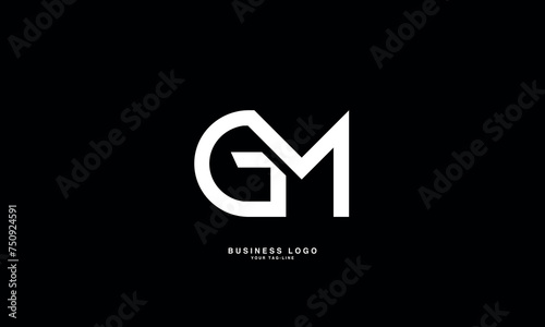 GM, MG, G, M, Abstract Letters Logo Monogram