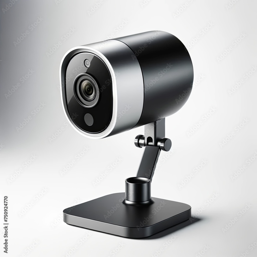 Sophisticated Modern Security Camera Design on white background Sophisticated Modern Security Camera Design on white background