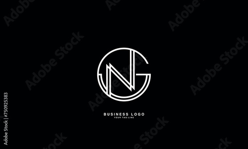 GN, NG, G, N, Abstract Letters Logo Monogram