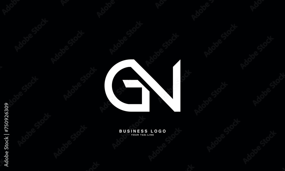GN, NG, G, N, Abstract Letters Logo Monogram