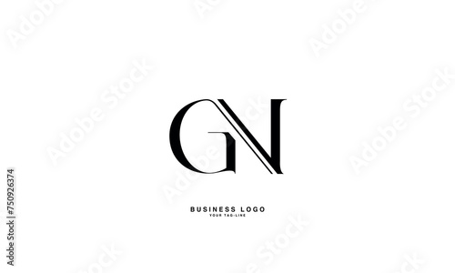 GN, NG, G, N, Abstract Letters Logo Monogram