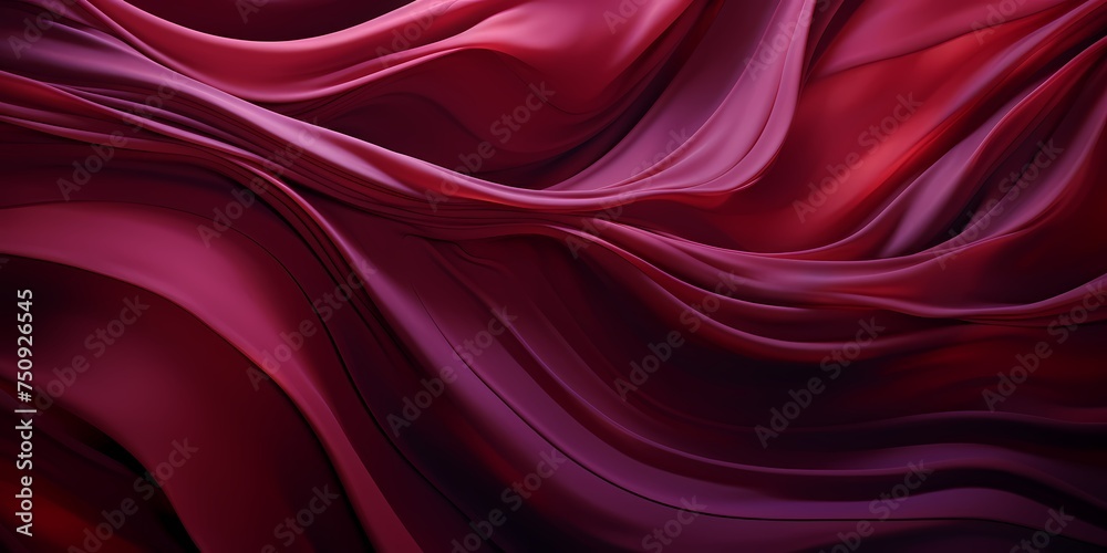 Crimson red and deep purple 3D waves swirling in an intense and dramatic motion. Crimson red and deep purple 3D waves swirling in an intense and dramatic motion.