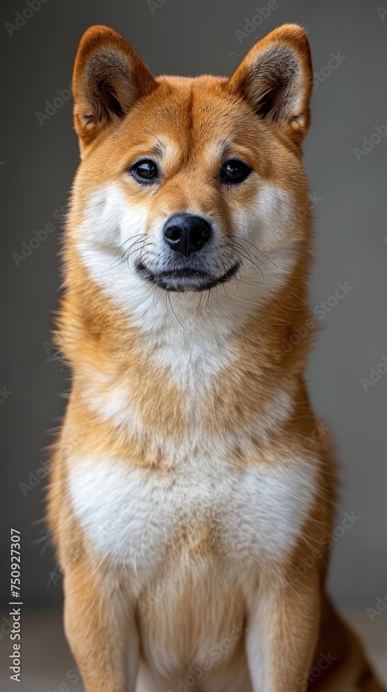 Elegant Shiba Inu Portrait, A Gaze of Grace and Beauty