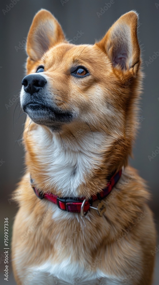 Golden Gaze: A Majestic Dog Captured in a Moment of Serenity