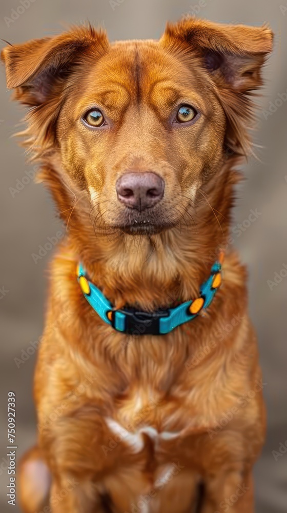 Adorable Pup with Stylish Collar Adorable Pup with Stylish Collar