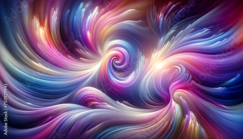 Abstract Background. Cosmic Dance of Vivid Hues  A Vortex of Color Splendor Unfurls in a Mesmerizing Abstract Swirl