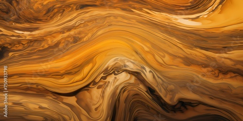 A symphony of ochre and sepia unfolds, reminiscent of molten copper and molasses hues mingling in a mesmerizing, abstract panorama captured in breathtaking high definition.