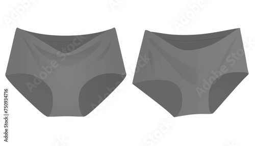Maternity female underwear panties. vector photo