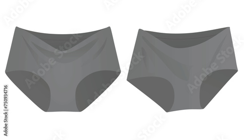 Maternity female underwear panties. vector