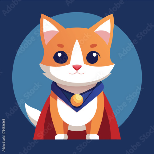 illustration of a super cat © CreativeDesigns