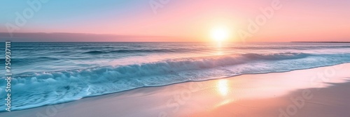 Pastel Sunrise Over Tranquil Waters