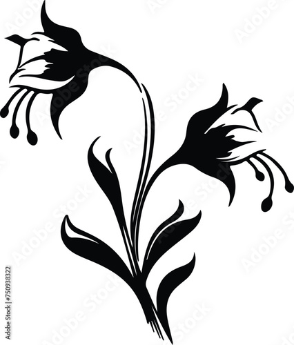 bellflower  silhouette