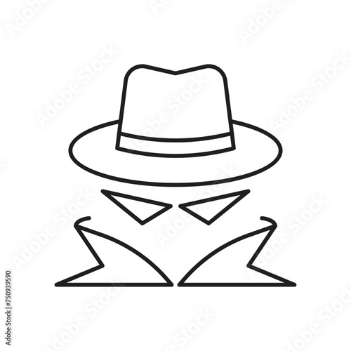 Spy icon design, isolated on white background, vector illustration photo