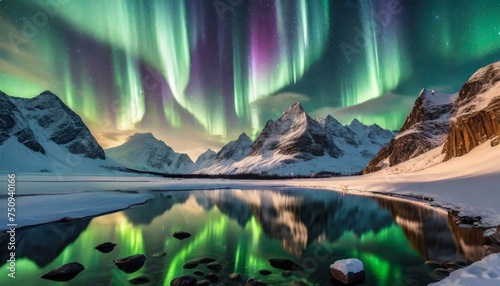 Extraordinary Photography: Aurora, Mountains, and Reflection in Harmony 