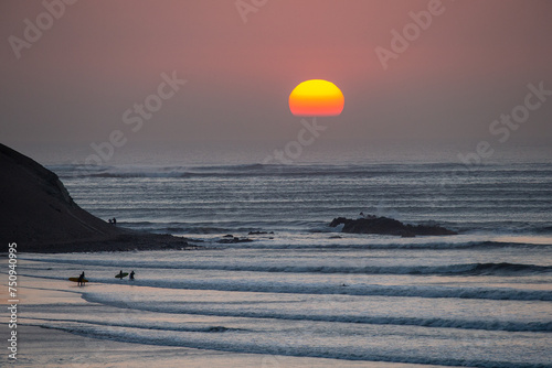 Chicama is famous for being home to one of the longest left-hand waves in the world. It is a renowned surf spot located in northern Peru, near the town of Puerto Malabrigo, in the La Libertad region photo