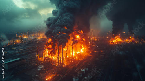 oil  natural gas refinery explosion