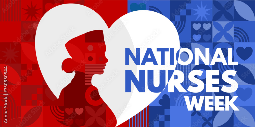 National Nurses Week  banner, card, background - vector illustration
