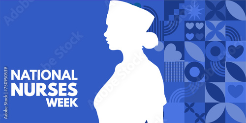 National Nurses Week  banner, card, background - vector illustration