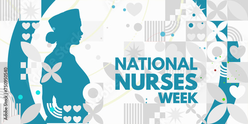 National Nurses Week  banner, card, background - vector illustration