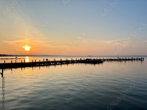 sunset at the pier © Daniel Schmidt