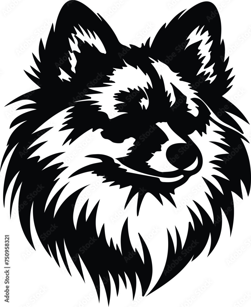 Pomeranian portrait Pomeranian portrait