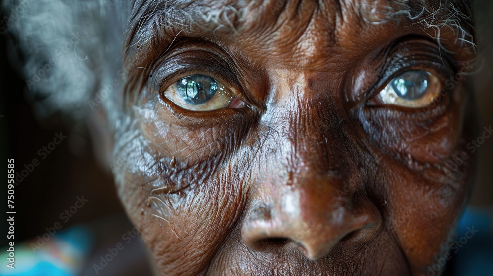 Wise Gaze - Portrait of a Soulful Elderly Woman