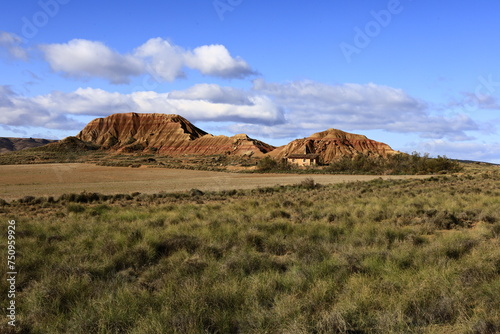 The Bardenas Reales is a semi-desert natural region of some 42,000 hectares in southeast Navarre ,Spain