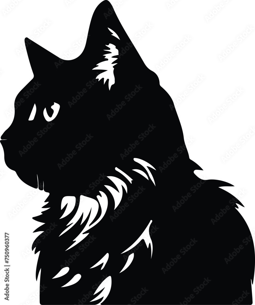 American Bobtail Cat portrait American Bobtail Cat portrait